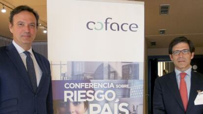 Los responsables de Coface este jueves en Bilbao. 