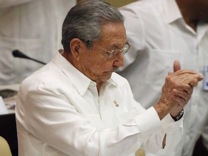 Ra&uacute;l Castro, este s&aacute;bado en la Asamblea Nacional cubana. 