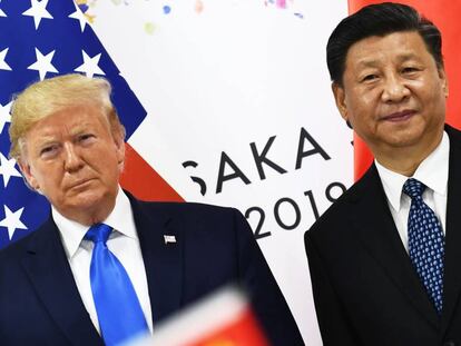 Los presidentes Donald Trump y Xi Jinping, en junio pasado. 