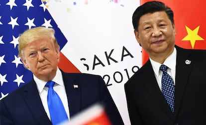 Los presidentes Donald Trump y Xi Jinping, en junio pasado. 