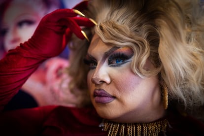 Dark Princess, una drag queen, durante el evento promocional del documental.