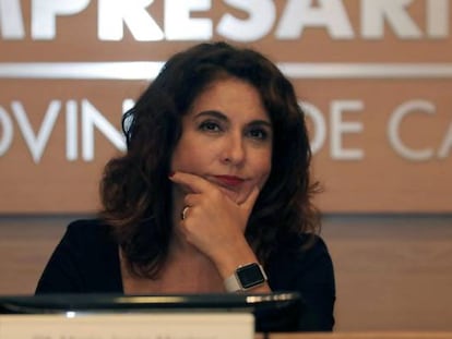 La ministra de Hacienda, María Jesús Montero.