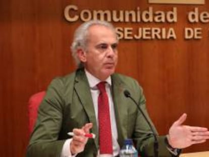 El consejero de Sanidad en funciones de la Comunidad de Madrid, Enrique Ruiz Escudero.