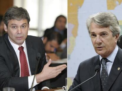 Lindbergh e Collor, no Senado.