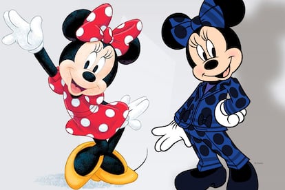 Minnie Mouse y su nuevo traje pantalón diseñado por Stella McCartney.