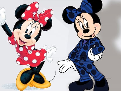 Minnie Mouse y su nuevo traje pantalón diseñado por Stella McCartney.
