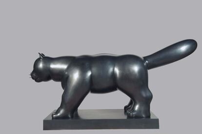 'Gato', 2009. Bronce.