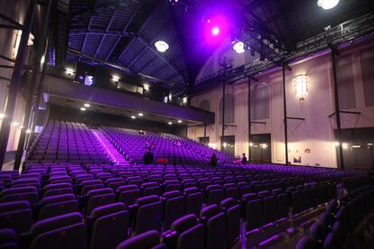 Interior del teatro Bankia Príncipe Pío en marzo de 2020.