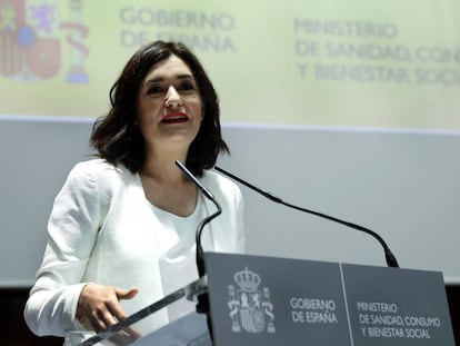 La nueva ministra de Sanidad, Consumo y Bienestar Social, Carmen Montón. 