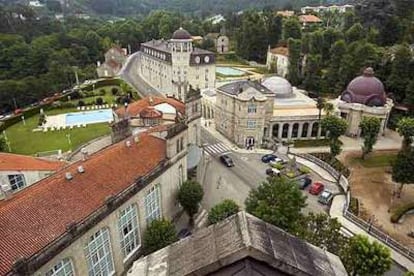 El balneario de Mondariz, en Pontevedra, el mayor complejo termal de Galicia.