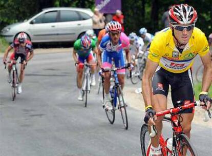 Valverde, durante la quinta etapa