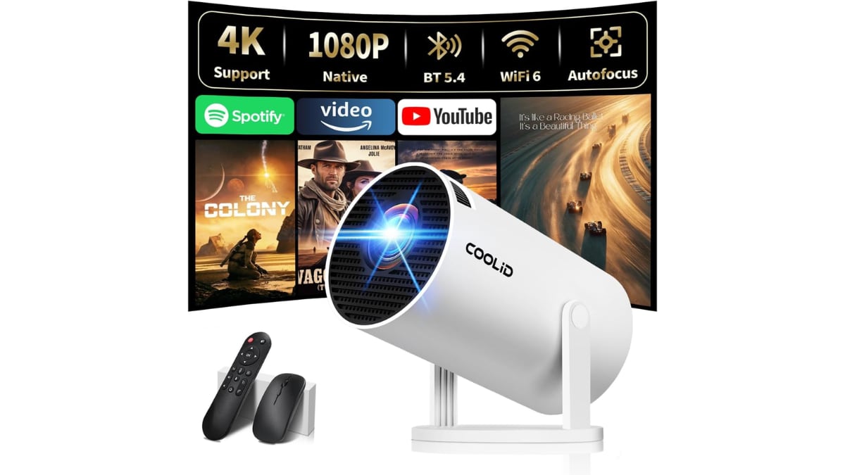 Proyector portátil.