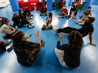 Reunión del consejo de participación infantil de Fuenlabrada, la semana pasada.