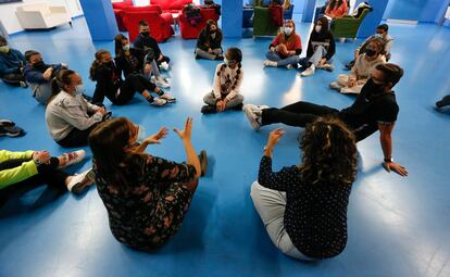 Reunión del consejo de participación infantil de Fuenlabrada, la semana pasada.