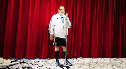 Lanata en una emisión del programa que presenta, hace cuatro meses.