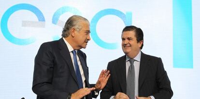 Jos&eacute; Bogas, consejero delegado de Endesa y Borja Prado, presidente.