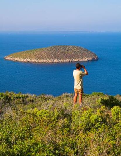 La isla balear de Cabrera.