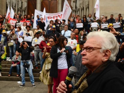 Erundina durante manifestação em 7 de setembro