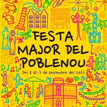 cartel fiestas poblenou barcelona