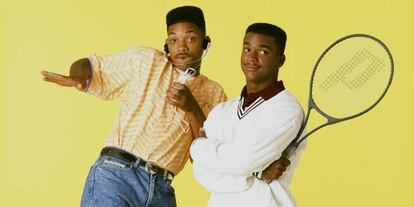 Will Smith (Will) y Alfonso Ribeiro (Carlton) en una imagen de promoción de 'El príncipe de Bel-Air'.