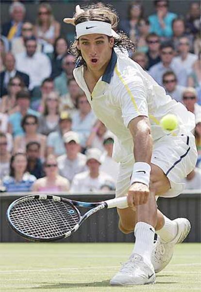 Feliciano López, en el partido contra Hewitt.