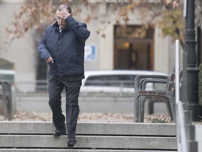 El comisario Enrique García Castaño, alias 'El Gordo', en la Audiencia Nacional.