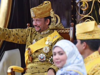 El Sultan de Brunéi, Hassanal Bolkiah, en octubre de 2017.