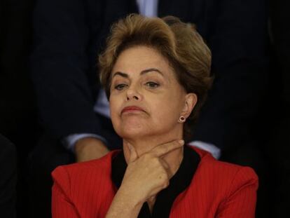 La presidenta del Brasil, Dilma Rousseff, el 13 d'agost