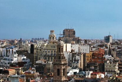 Vista del 'skyline' de la ciudad de Valencia.