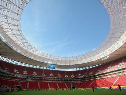 El estadio Man&eacute; Garrincha, en Brasilia