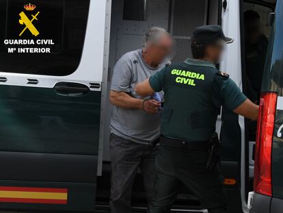 Uno de los detenidos por el crimen del Lago, en una imagen facilitada por la Guardia Civil.
