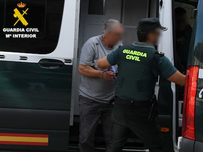 Uno de los detenidos por el crimen del Lago, en una imagen facilitada por la Guardia Civil.