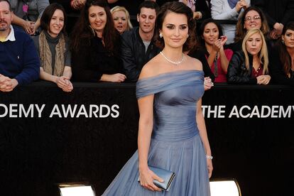 Penélope Cruz en 2012, vestida de Armani Privé.