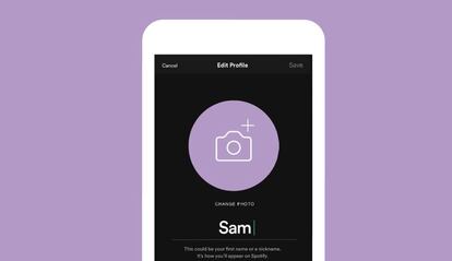 Nuevo perfil de Spotify.