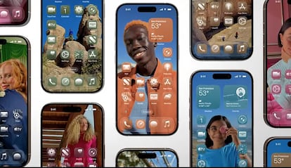 iOS 26 en varios iPhone de Apple