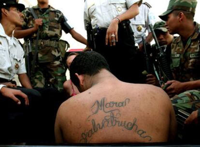 Operación policial en Guatemala en 2005.