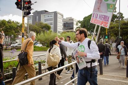 Diego Cancino en campaña en 2023.