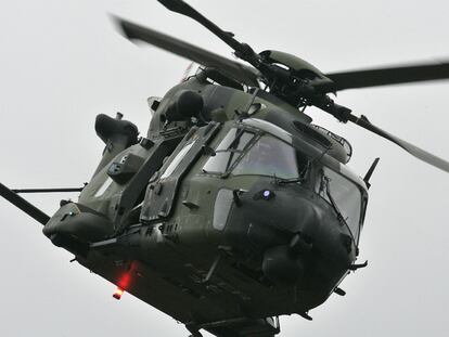Un helicóptero NH-90 durante un ejercicio del Ejército alemán, el 15 de junio de 2009.