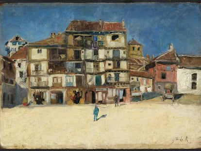 &#039;Plaza en Segovia&#039;, obra de 1882 de Dar&iacute;o de Regoyos. 