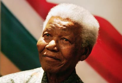 O ex-presidente da África do Sul Nelson Mandela.