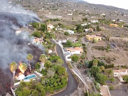 Vídeo | La destrucción de la lava a vista de dron
