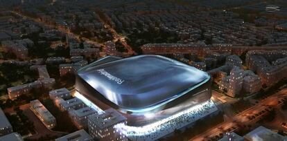 Presentaci&oacute;n del nuevo estadio Santiago Bernab&eacute;u. 