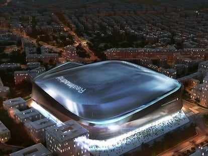 Presentaci&oacute;n del nuevo estadio Santiago Bernab&eacute;u. 