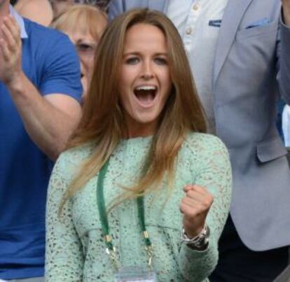 La novia de Murray, Kim Sears, en Wimbledon.