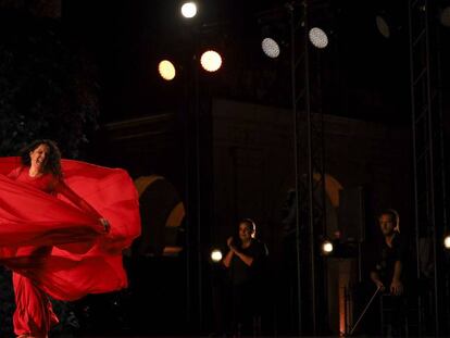 María Pagés durant el seu espectacle 'Entremos en el jardín', al Festival de Peralada.