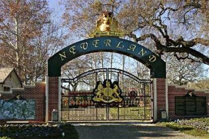 Entrada del rancho de &#39;Neverland&#39;.