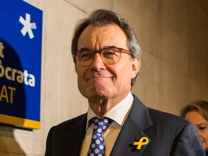 El expresidente de la Generalitat y presidente del PDeCAT, Artur Mas