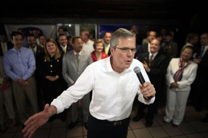 Jeb Bush, durante un encuentro en Puerto Rico