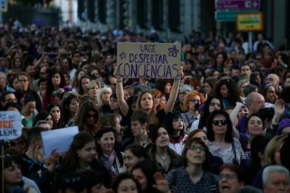 Manifestación contra la sentencia de La Manada en mayo de 2018.