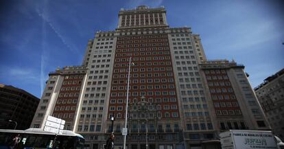 El Edificio Espa&ntilde;a de Madrid, en marzo de 2017. 